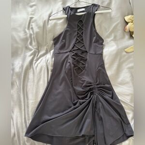 Outcast dress with lace up detail